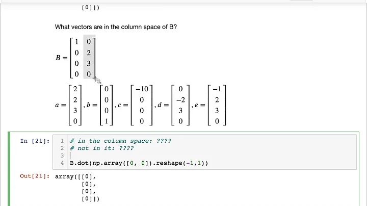 CS 320 Apr 6 (Part 2) - Column Spaces