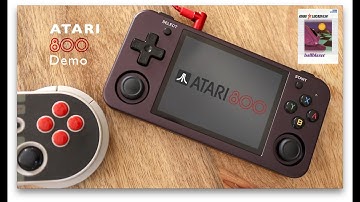 ATARI 800 - ballblazer - Gameplay with Anbernic RG353M