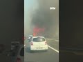 Une témoin du départ de feu de Carcassonne dans l'Aude au niveau de l'A61 témoigne sur BFMTV