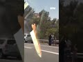 Une témoin du départ de feu de Carcassonne dans l'Aude au niveau de l'A61 témoigne sur BFMTV
