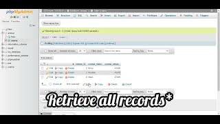 SQL Queries using xampp include create table , alter table and insert etc