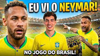 FUI VER O JOGO DO BRASIL E VI O NEYMAR! *goleada!