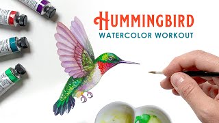 Watercolor Hummingbird: Class Trailer