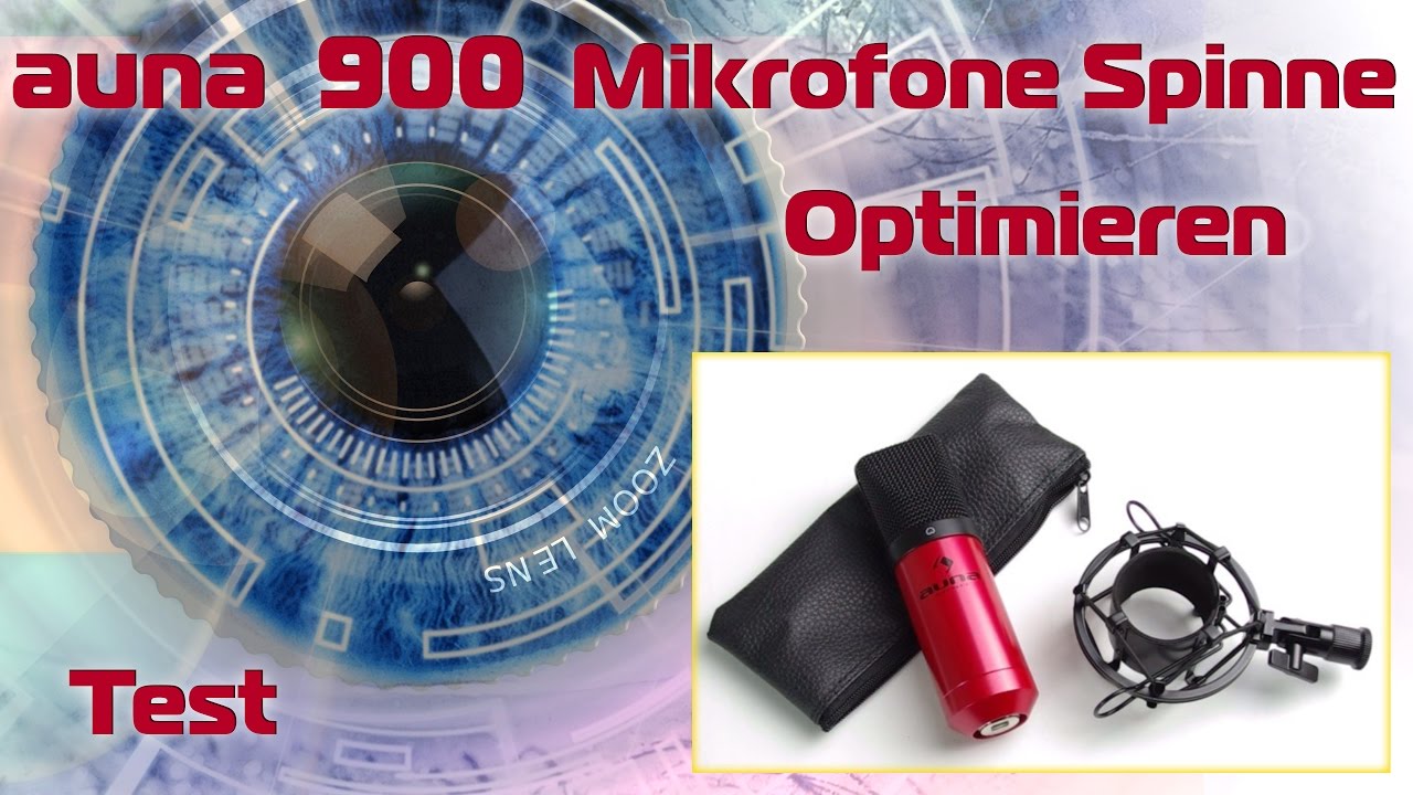 Auna 900  Mikrofon, Spinne Optimieren, Test - Review - Deutsch