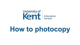 How to photocopy using student and staff printers