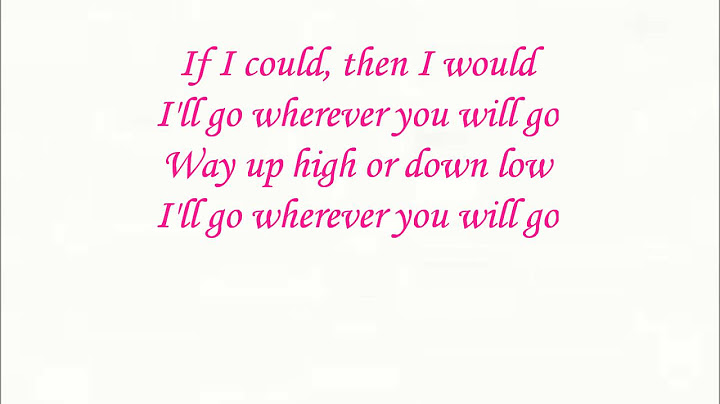 The calling - Wherever you will go Lyrics