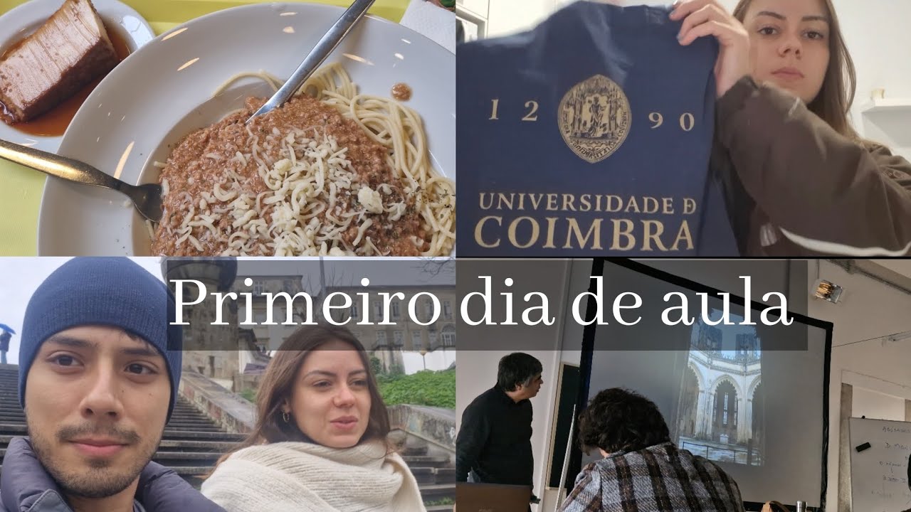 Primeiro dia de aula na Universidade de Coimbra