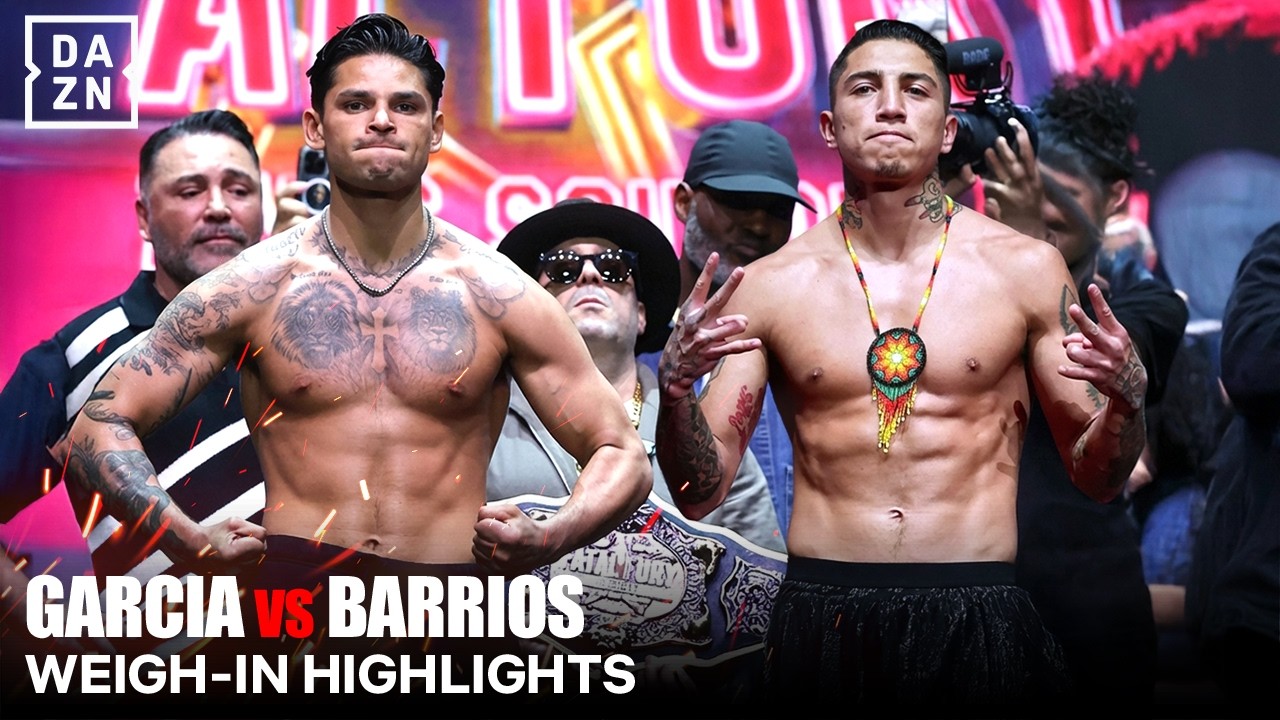 Ryan Garcia Vs. Mario Barrios | WEIGH-IN & FINAL FACE-OFF | DAZN
