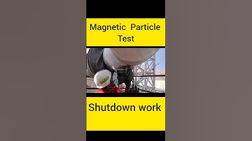 Magnetic Particle test practical in shutdown work | MPT |MPI| #ndt #magnetic #test #qaqc #oilandgas