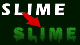 Celebrity Gimp: How to create a slime text effect Net Worth