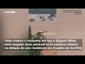 Estrutura desaba momentos antes de salvamento de duas pessoas e um cachorro. Apenas um sobrevive