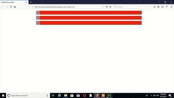 Html5 Progress Bar Css Animation  | Css Animation Tutorial
