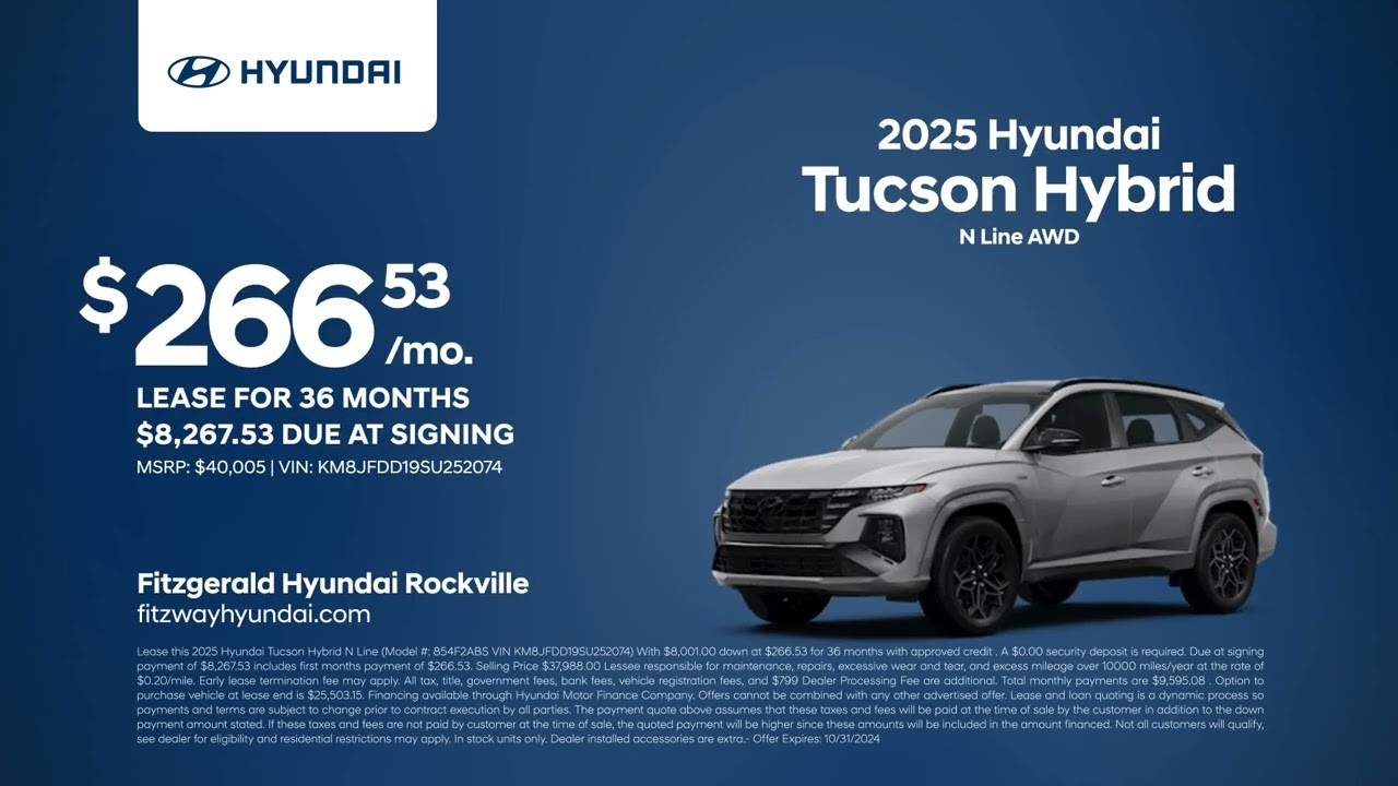 Hyundai Tucson Hybrid 10/12/2024 4422159