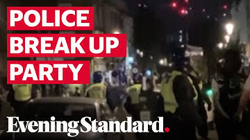 Police spend third night breaking up illegal block parties in London