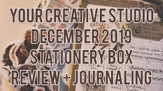 Your Creative Studio December 2019 Stationery Box Unboxing + Journaling