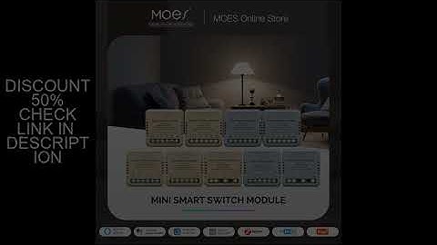 MOES Mini Tuya WiFi/Zigbee Smart Switch/Dimmer Module DIY Module Light Switch 1/2 Gang Remote Contro