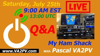 LIVE Q&A about my Amateur Radio Station (Saturday, July 25 13:00 UTC) (EN)
