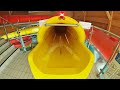 Yellow Anaconda Water Slide at Aquapark | Indoor Slide