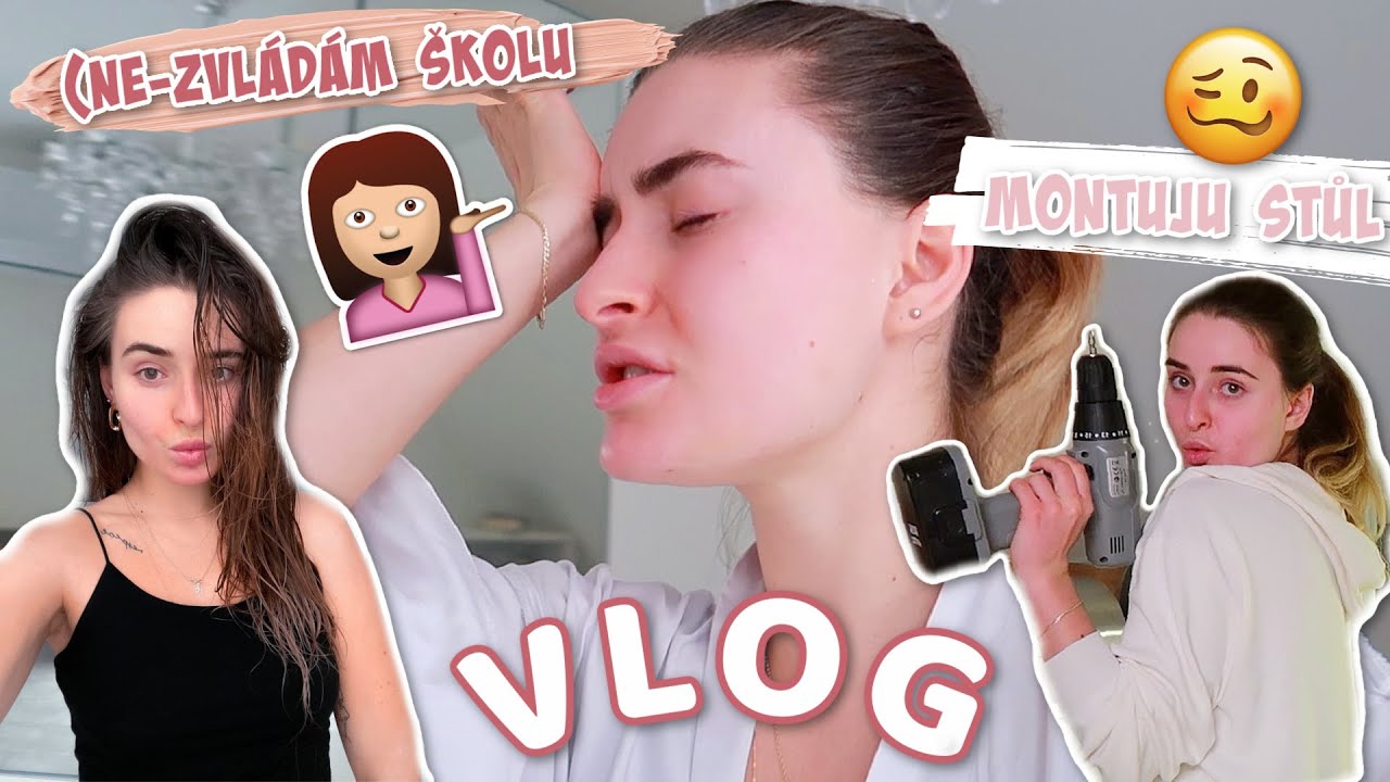 ZAČÍNÁM  BÝT LEHCE ZOUFALÁ II Jak (NE)zvládám školu, montuju stůl a zase nakupuju🙃