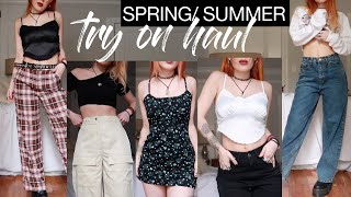 HUGE spring try on HAUL - boohoo clothes