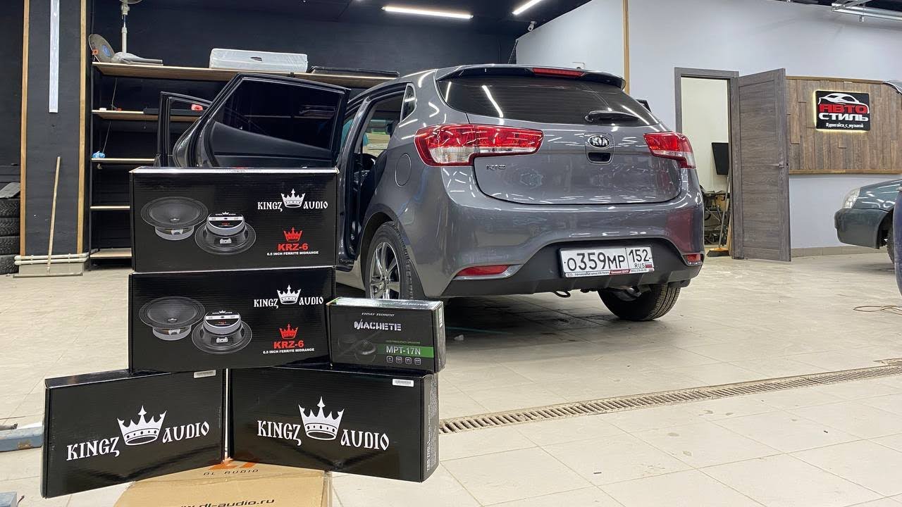 Аудиосистема в Kia Rio / Киа Рио + шумоизоляция . Автозвук за 50000 ...