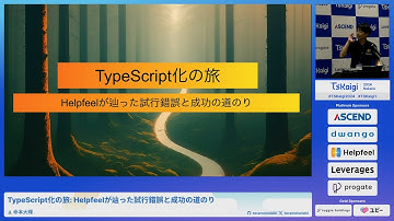 TypeScript化の旅: Helpfeelが辿った試行錯誤と成功の道のり - 寺本大輝 / TSKaigi2024 Track1