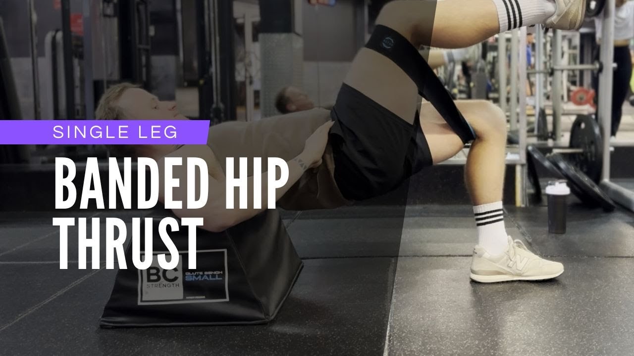 Single Leg Banded Hip Thrust - YouTube