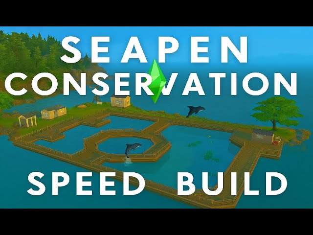 Pawnerd Sims Show Ep1 🐬 SeaPens Marine Conservation Build | Marine Rehab & Rewilding Speedbuild