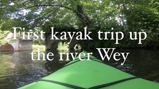 Kayak from Godalming to Guildford river Wey