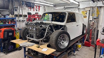 Radical van gets some custom billet steer arms 