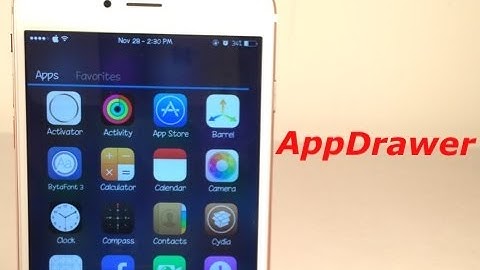 Cydia Tweak: AppDrawer - An Android-Style App Drawer for iOS