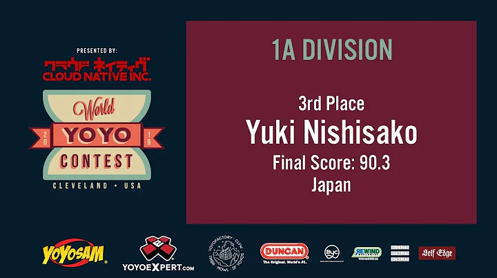 2019World Final 1A 03 Yuki Nishisako WORLD YOYO CO...