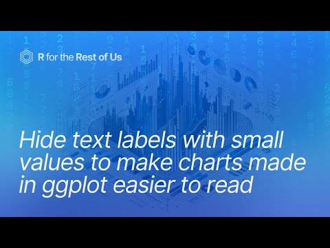 Hide text labels with small values to make charts made in ggplot easier to read