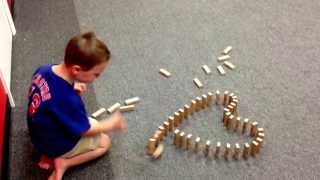 Jackson Gruber Has Fun With Dominos