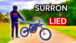 Surron LIED To Us About The Speed!!  Top Speed Test With Stock + Upgraded Sprocket