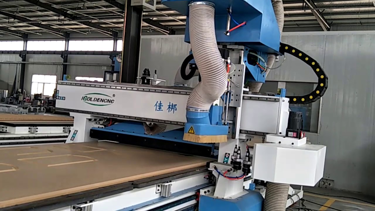 ATC wood cnc router Making cupboard Doors - YouTube