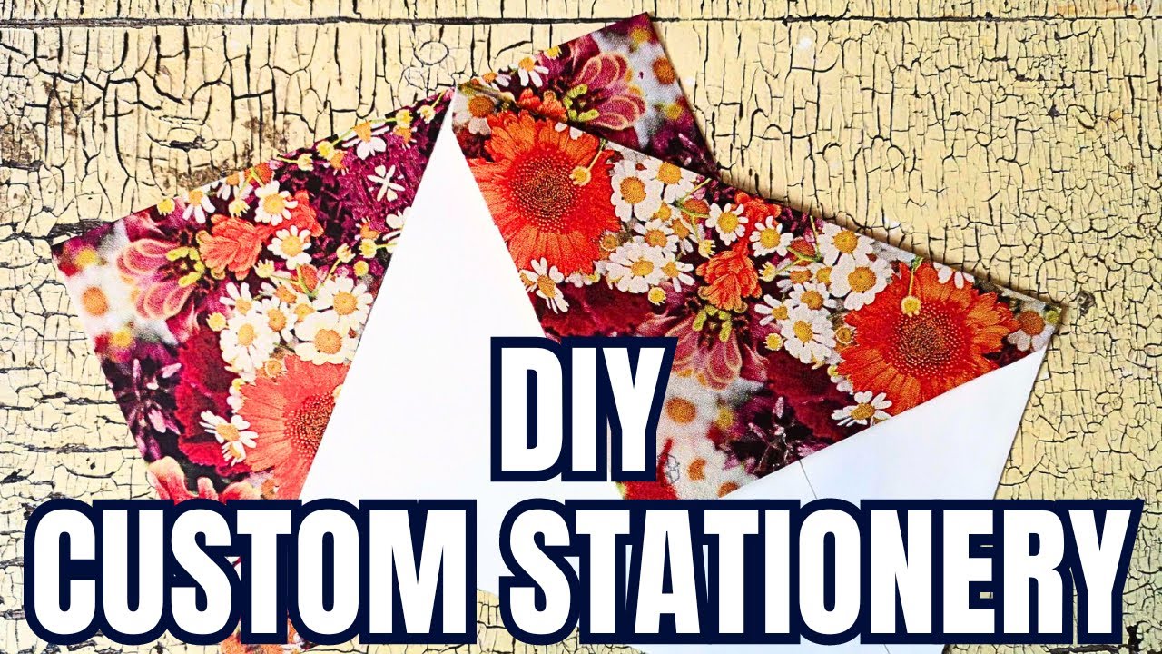 Unique DIY Custom Stationery / Transform with Cling Wrap