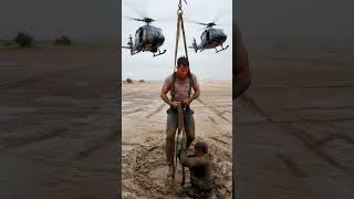 Deep mud couldn't stop the rescue team from saving a life 💪#rescuemission  #mudrescue