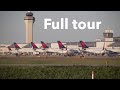 Detroit Airport McNamara terminal full tour! (Concourses A, B, &C)