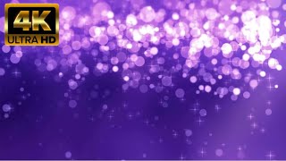 4K Purple Glitter Falling Background | 30 Min Seamless Loop