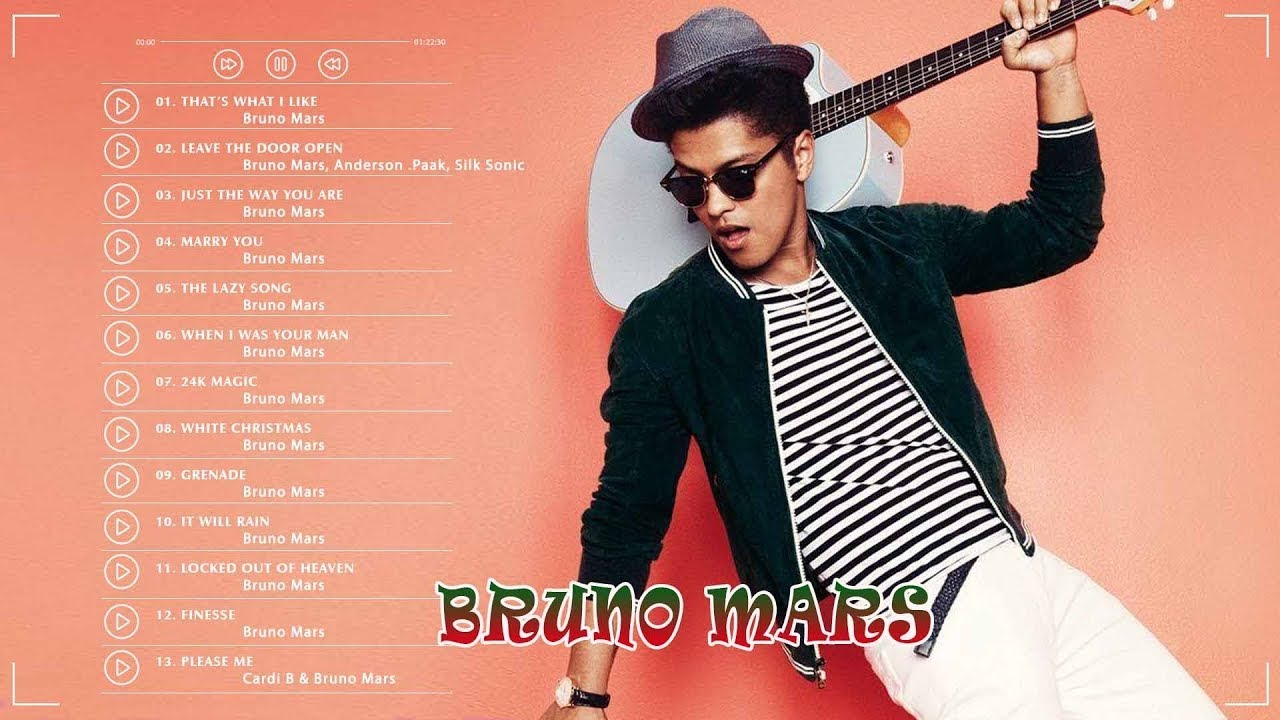 Bruno Mars Greatest Hits 2022 - Bruno Mars Playlist - Bruno Mars Full ...