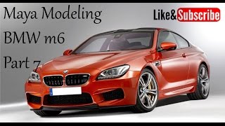Maya car modeling tutorial BMW M6 Part 7