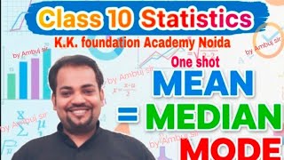 One shot class X statistics mean median and mode complete resolution