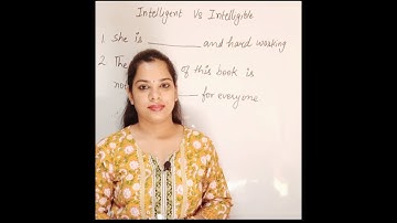 Intelligent vs Intelligible | English Vocabulary and Grammar | Neha Garg
