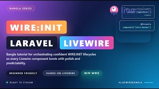 wire:init in Laravel Livewire 3 Bangla Tutorial – EP22 | Auto Load, Init Events, Data Fetching
