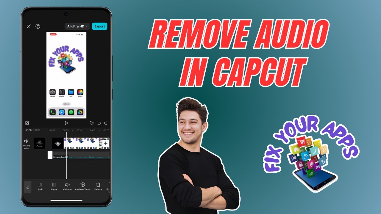 How To Remove Audio From Video Clip In CapCut Mobile - For Beginners