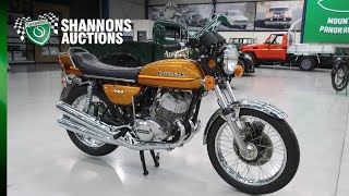 1973 Kawasaki H2A 750cc Motorcycle - 2021 Shannons Winter Timed Online Auction