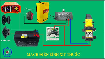 Sơ đồ mạch điện  bình  phun thuốc xịt điện