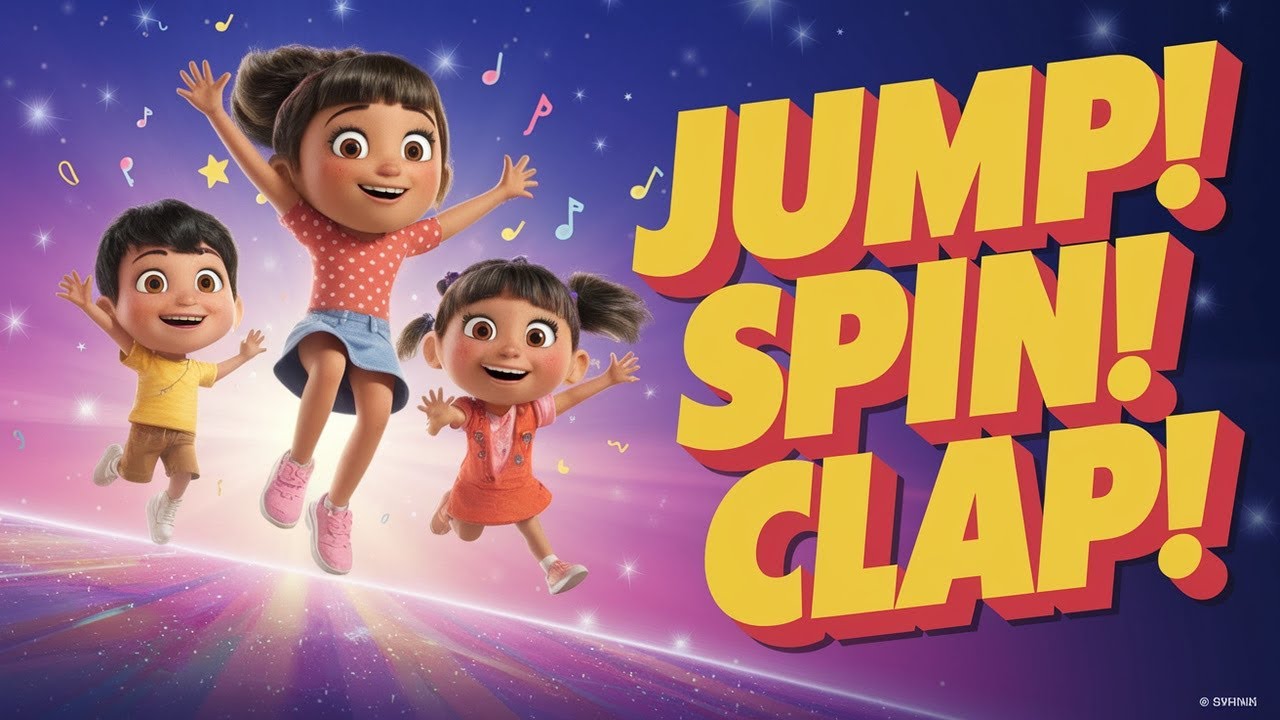 Jump, Spin, Clap Fun Dance Party Song for Kids 2 - YouTube