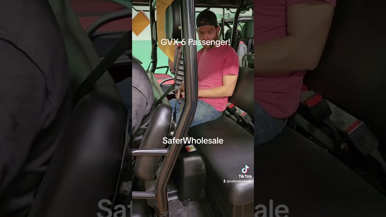 6 Passenger GVX Gas golf Cart 400cc With Street Ready Package